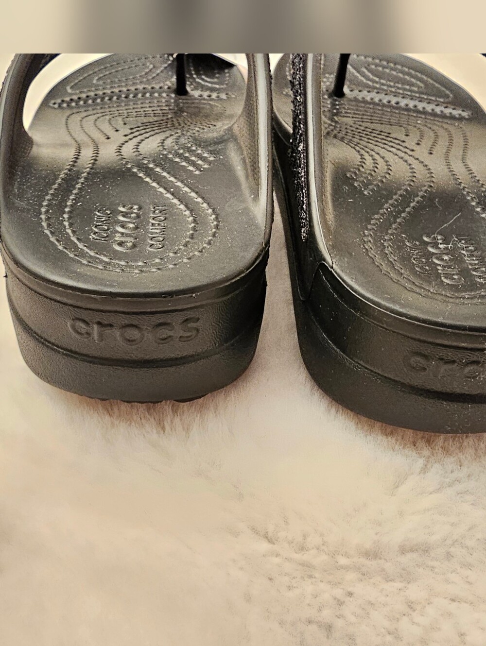 New Crocs Sloane Glitter Sandal Size 8 - Picture 5 of 9